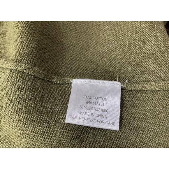 Romeo & Juliet Couture Green Cotton Wrap Jacket - Picture 8 of 8